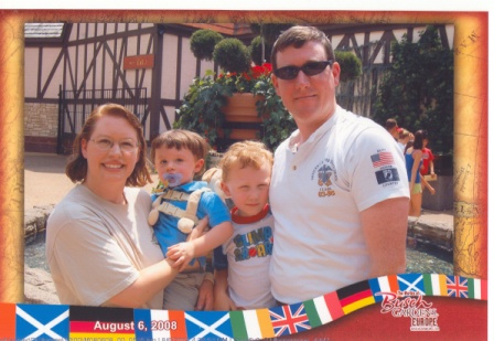 The Getty family on vacation