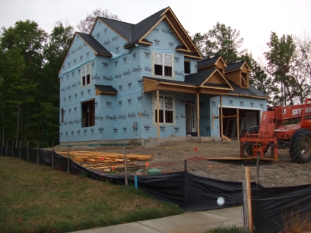 house with shingles on