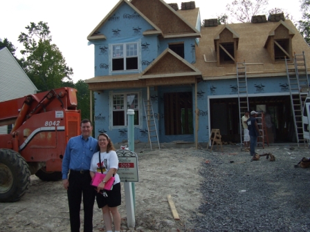 Rob and April in front